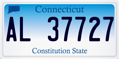 CT license plate AL37727