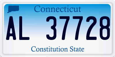 CT license plate AL37728