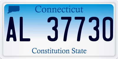 CT license plate AL37730