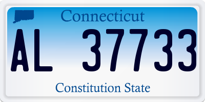 CT license plate AL37733