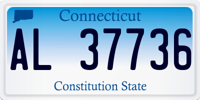 CT license plate AL37736