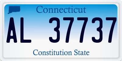 CT license plate AL37737
