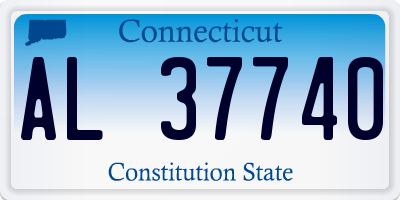 CT license plate AL37740