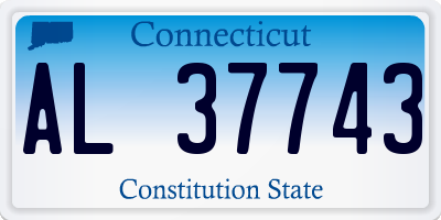 CT license plate AL37743