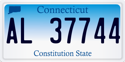 CT license plate AL37744