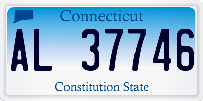 CT license plate AL37746