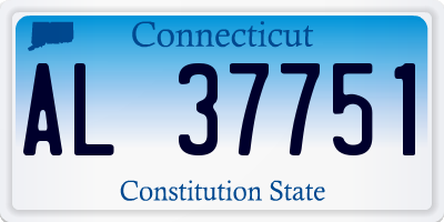 CT license plate AL37751