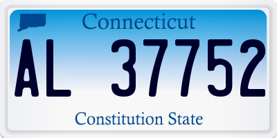 CT license plate AL37752