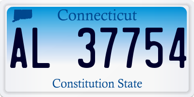 CT license plate AL37754