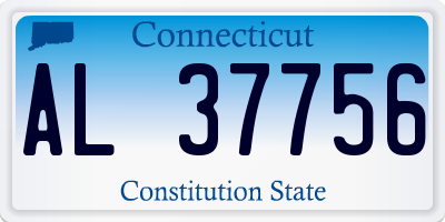 CT license plate AL37756