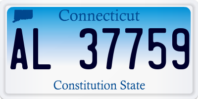 CT license plate AL37759