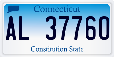 CT license plate AL37760