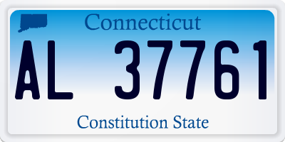 CT license plate AL37761