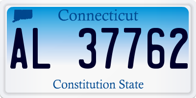 CT license plate AL37762