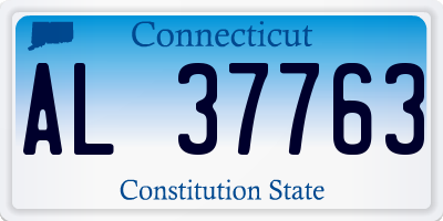 CT license plate AL37763