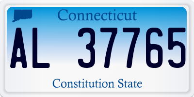 CT license plate AL37765