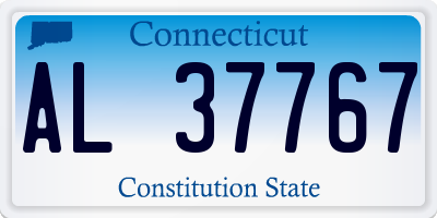 CT license plate AL37767