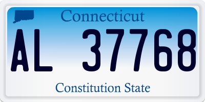 CT license plate AL37768