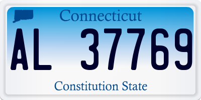 CT license plate AL37769