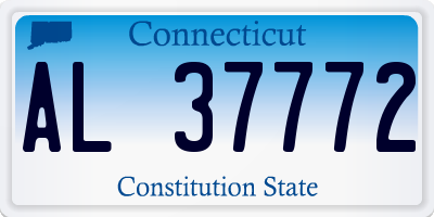 CT license plate AL37772