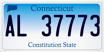 CT license plate AL37773