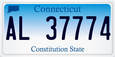 CT license plate AL37774