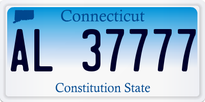 CT license plate AL37777