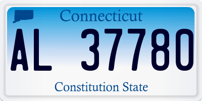 CT license plate AL37780