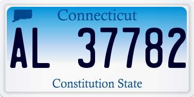 CT license plate AL37782