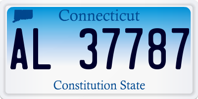 CT license plate AL37787