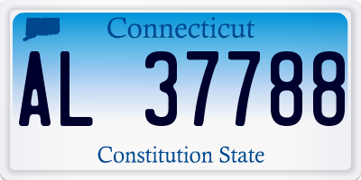 CT license plate AL37788