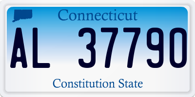 CT license plate AL37790
