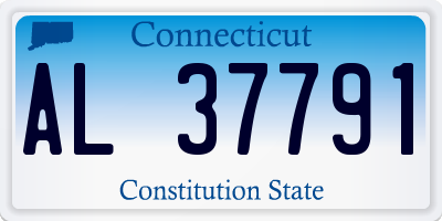 CT license plate AL37791