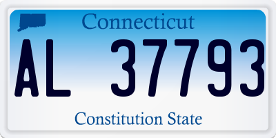 CT license plate AL37793