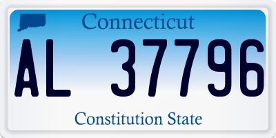CT license plate AL37796
