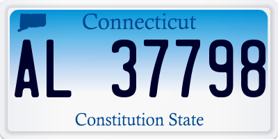 CT license plate AL37798
