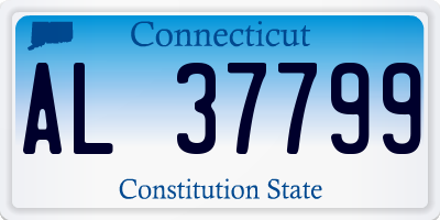 CT license plate AL37799