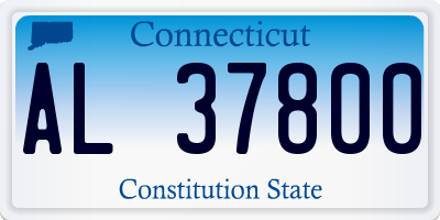 CT license plate AL37800