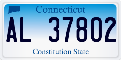 CT license plate AL37802