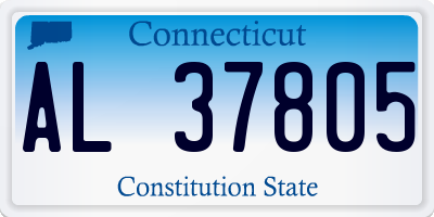 CT license plate AL37805