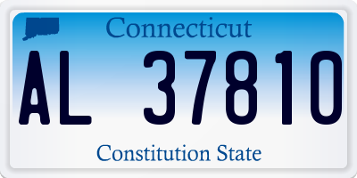 CT license plate AL37810