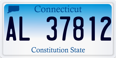 CT license plate AL37812