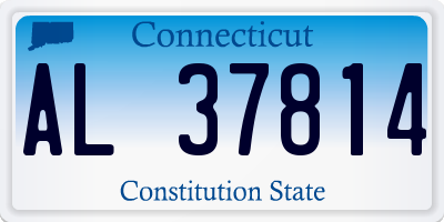 CT license plate AL37814