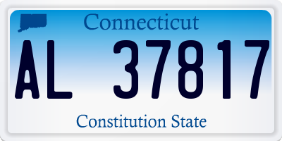 CT license plate AL37817