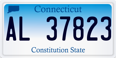 CT license plate AL37823