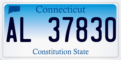 CT license plate AL37830