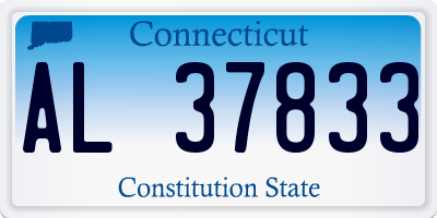 CT license plate AL37833