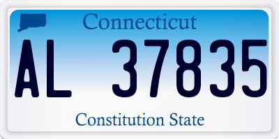 CT license plate AL37835