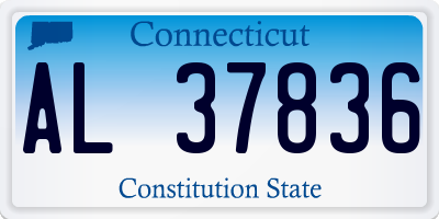 CT license plate AL37836