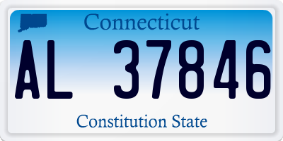 CT license plate AL37846